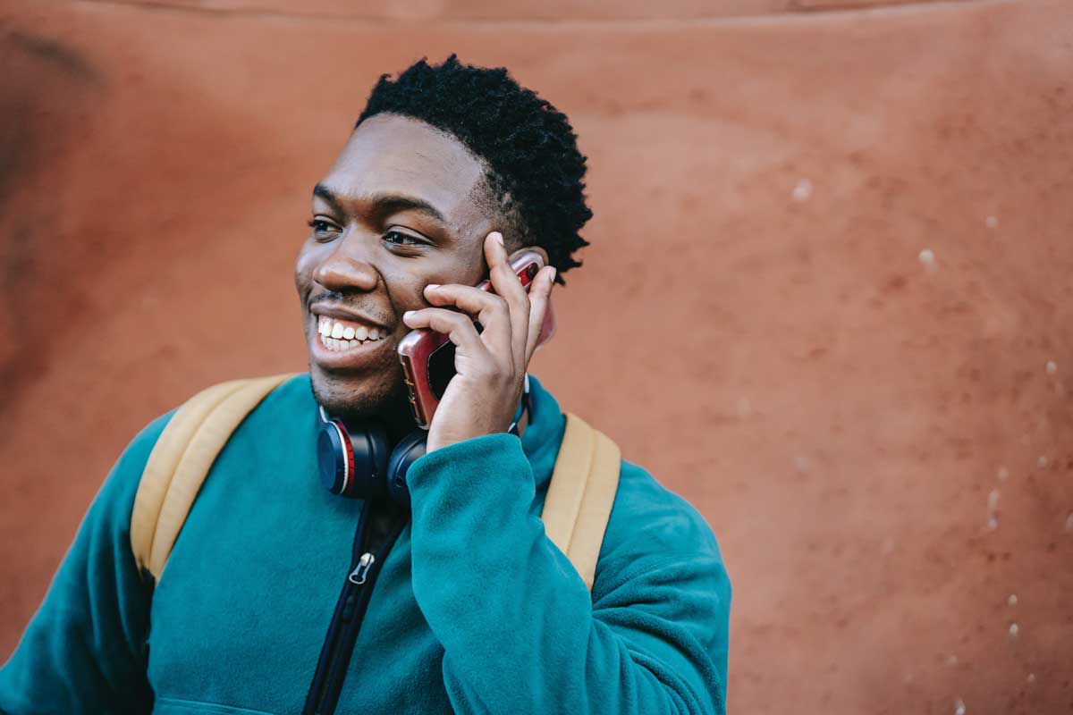 Man talking on the phone